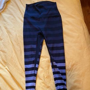 K-DEER Striped Yoga Leggings Small